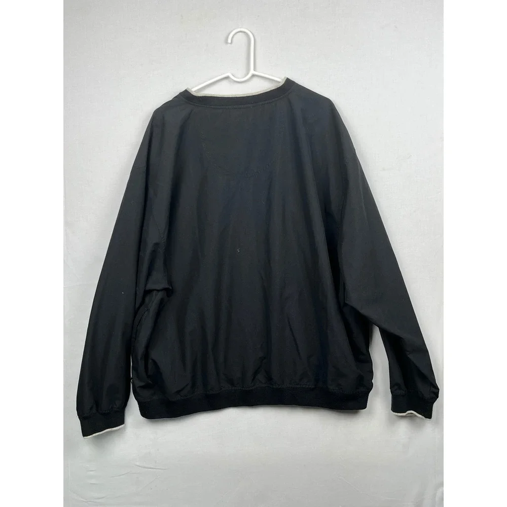 Wedge Golf & Beyond Windbreaker Pullover Mens XXL V-Neck Black